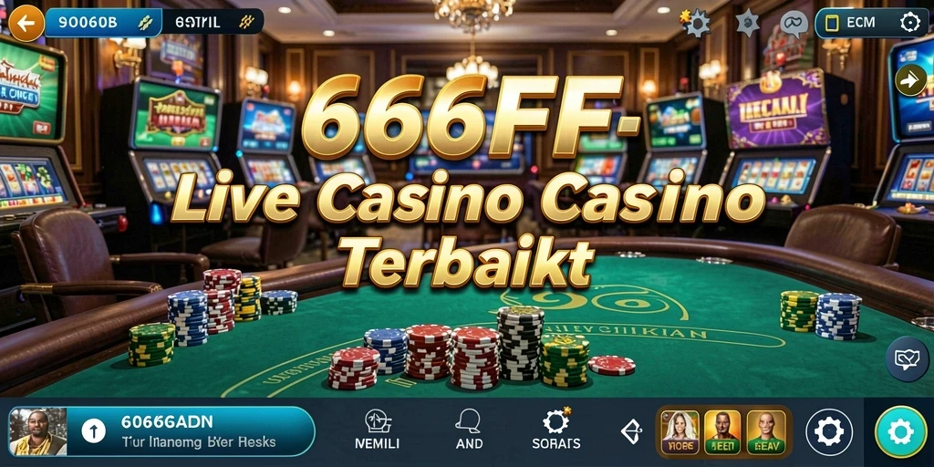Tampilan gameplay Live Casino yang seru dan interaktif dalam 666FF.