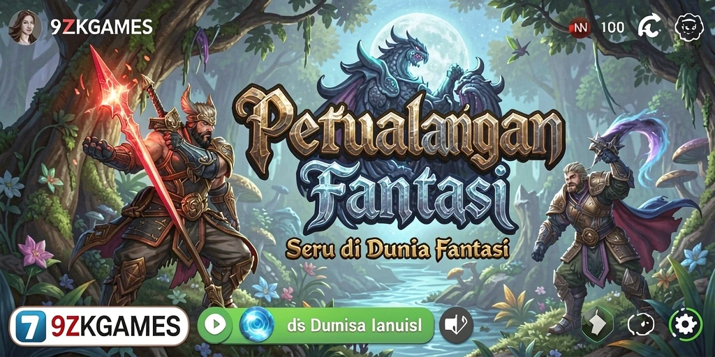 Tampilan gameplay <strong>9ZKGAMES</strong> dengan berbagai karakter dan lokasi menarik.