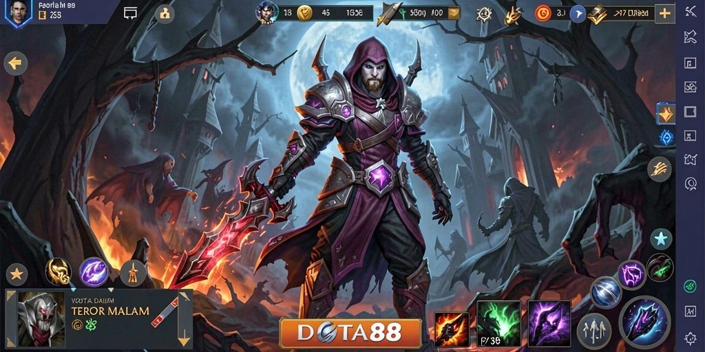 Tampilan Gameplay Menegangkan dari DOTA88