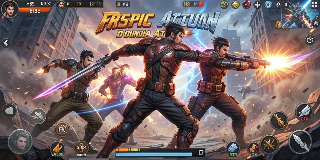 Screenshot H89 menampilkan aksi intens dalam pertarungan seru.