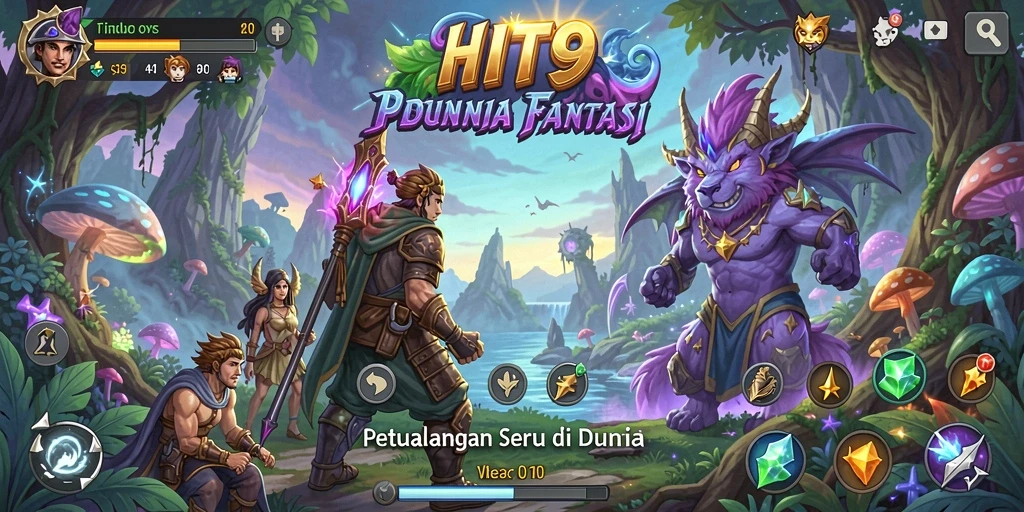 Tampilkan gameplay seru dari petualangan di HIT9.