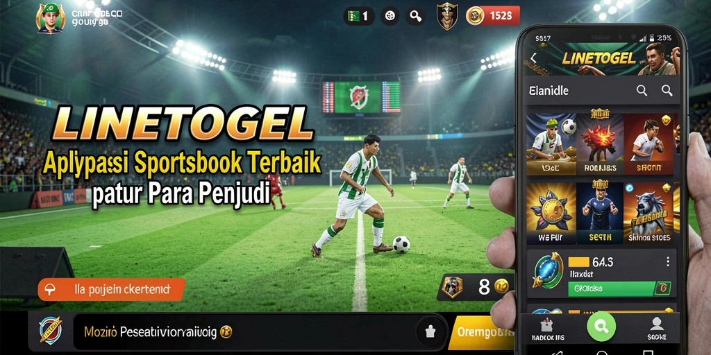 Tampilan utama LINETOGEL yang menampilkan berbagai pilihan taruhan olahraga.