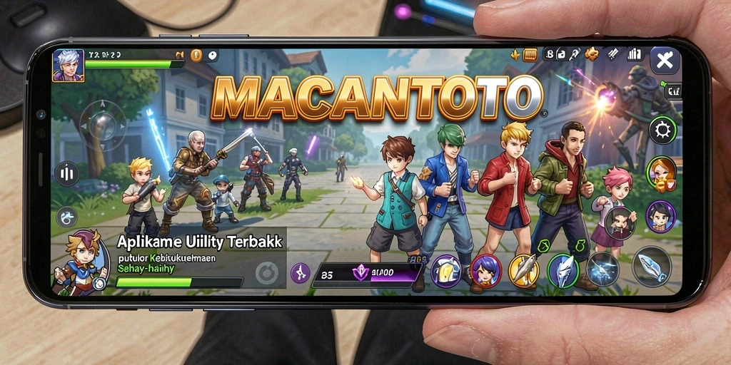 Tampilan antarmuka aplikasi MACANTOTO yang intuitif dan menarik.