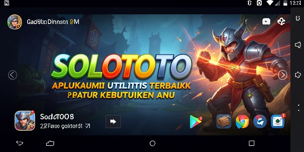 Tampilan utama SOLOTOTO menunjukkan antarmuka yang bersih dan terorganisir.
