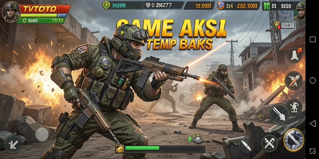 Tangkapan layar menunjukkan gameplay seru dan mendebarkan di TVTOTO.