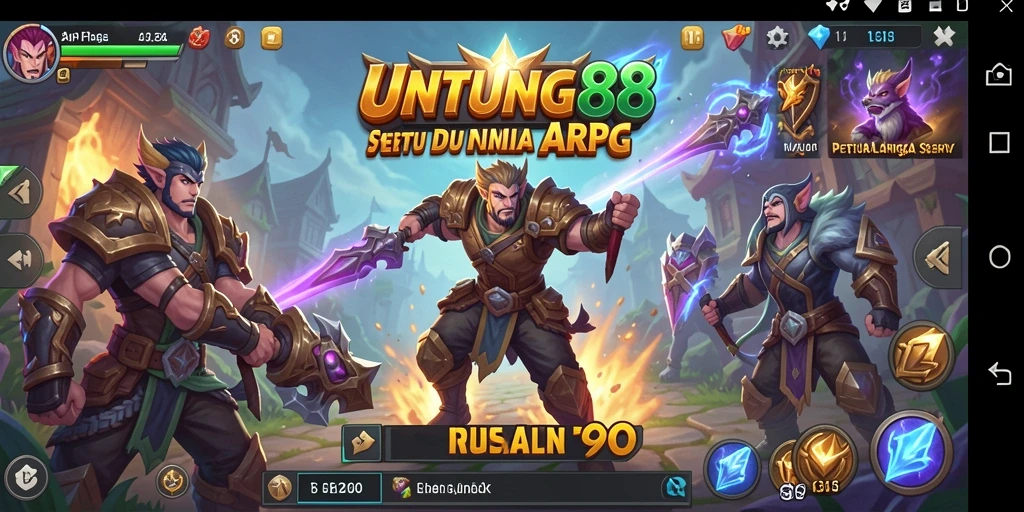 Gameplay ARPG yang mendebarkan dengan aksi seru.